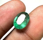 5a Grade Emerald Faceted Oval Shape Natural Zambian Emerald Gemstone For Jewelry