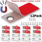 12 Pack Cabinet Magnetic Catch Ultra Thin Cabinet Door Magnetic Catch For Drawer