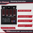 Dmx Dimmer Pack With Dmx 4-channel Dmx512 Dimmer Pack Suitable For Stage Lightin