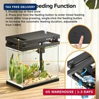 Vehipa Fish Tank  2 2 Gallon Smart Aquarium  Black Small Fish Aquarium Kits