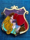 Disney Palm Princess Aurora Prince Phillip Kiss Jumbo Pin Sleeping Beauty New