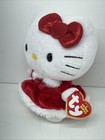 Ty Beanie   Hello Kitty   Red Velvet Dress   Christmas Holiday Babies Rare
