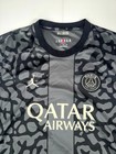 Paris Saint Germain Third 23 Jersey Mens Xl Black Gray Nike Qatar Airways Logo