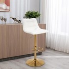 Adjustable Bar Stool  Modern Pu Leather Swivel Counter Height Barstool With Back