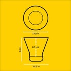 Joyjolt Afina Stemless Martini Glasses Set Of 6  8 5oz Liquor Drinking Glasse   