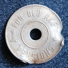Set Of  3 Oklahoma Consumer s Tax Tokens  For Old Age Pensions  Antique  Rare