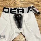 Under Armour Boys Size Xs Diamond Utility Sliding Shorts With Cup Nwt