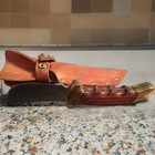 Rigid U s a R-7 Fixed Blade Skinner Rosewood Handles