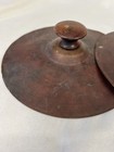 Antique Hand Hammered Copper Cymbals W Wooden Handles Pre-wwi Bell Tone