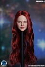 1 6 Beauty Girl Red Hair Head Sculpt For 12  Female Tbleague Suntan Figure Body