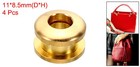 4pcs 5mm 1 5 Inch  Solid Brass Hole Eyelets Arc Surface Grommets Brass Tone