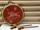 Phillip C  Martinez Taos Pueblo Spirit Rider Double Sided Hand Drum