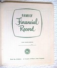 Vintage Family Financial Record Monthly Accounting Ledger  Recapitulation Unused