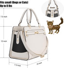 Fashion Pet Carrier Dog Cat Carrier Purse Soft-sided Leather Handbag Pet Tote Ba