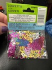 Unique Happy Birthday Foil Multicolor 0 5oz  Confetti Party Decoration Supply