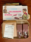 Vintage 1970s Brumberger Official Codemaster Telegraph Morse Code Signal Set