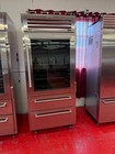 36    Subzero Pro Refrigerator Freezer With Glass Door Pro3650grh  used 2022 Model