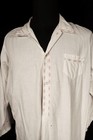 Vintage 1940-1950 s French White Cotton Night Shirt Size Large Good Condition