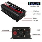 1000w 2000w peak  Car Power Inverter Dc 12v To 110v Ac Converter With Lcd Dis   