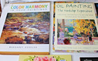 5 Vintage Art Books - Painting Related - Color Folk Art Oil Painting More