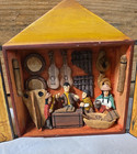 Vintage Peruvian Retablo Music Shop Folk Art Diorama