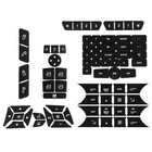 Car Interior Button Repair Stickers Set For Mercedes Benz W204 W207 W212 Square