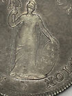 1826 Peru 8 Reales Lima Mint Standing Liberty Silver Coin Scarce Low Circulation