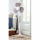 16  White Oscillating Pedestal Fan 120v Adjustable Tilting Angle Ventilation
