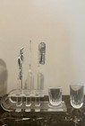 Lucite Silite Vintage-mid Century Modern 8 Piece Rare Bar Set
