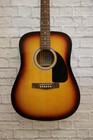 Fender Fa-115 Dreadnought Acoustic Guitar - Sunburst  cracked On Back Lower Bout