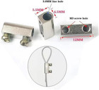 20pcs Upgraded Wire Rope Cable Clamps Single hole Cable Clamps  3 0mm Wire Holes