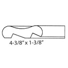 Outwater 1-3 8  H X 4-3 8  W Unfinished Maple Chicago Bar Rail