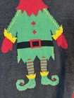 Ugly Christmas Sweater Elf Men s Small Long Sleeve Holiday Pullover New