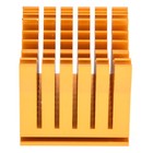 Heat Sink Gold Aluminum For Printed Circuit Power Board 43x40x36mm