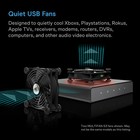 Multifan S5  Quiet Dual 80mm Usb Cooling Fan For Receiver Dvr Computer Cabinets