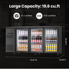 Yeego 19 6 Cu ft Commercial Back Bar Cooler With 3 Glass Door For Beverages New