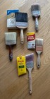 Lot Of New And Used Paint Brushes  New Roll Of Blue Painter s Tape  New Foam