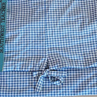 Pottery Barn Kids Sabrina Basket Liner Extra Large Xl Blue Gingham Retired Euc