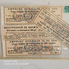 Imperial Russia 1914 Internal 5  Loan Coupons  100 Ruble Bonds  French And Russi