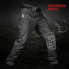 Mens Pants Cargo Tactical Combat Work Outdoor Hiking 6 Pockets Black  Pants