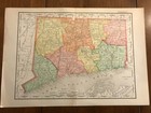 Antique Rand Mcnally 21 United States  Atlas Maps  1901  11  X 14  Very Good