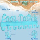 Outdoor Pool Towel Rack Wall Mount Towel Holder For Pool Area Outside Pool Towel