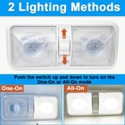 4pcs 12v Led Rv Ceiling Dome Light Rv Interior Lighting For Trailer Camper Boat
