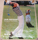 2 Rare Vintage Poster Lot Tom Watson Nancy Lopez Golf Pga 23x29 Dodge Ram