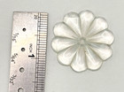 Lot Of 5 Antique Clear Cut Crystal Chandelier Lamp Parts Crafts 1-3 8  Rosette