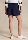 Rlx Ralph Lauren Womens Golf Pleated Shorts  Navy  Nwt  128