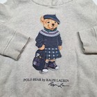 Polo Ralph Lauren Bear Hoodie Girl Size 5 Stain Read