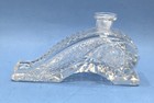 Large Faceted Glass Perfume Bottle 7  Long Art Deco Czechoslovakia Unique