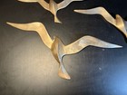 Set Of 3 Brass Seagulls Flying Birds Wall Hanging Mid Century Modern Mcm Vintage