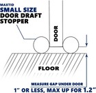 Small Door Draft Blocker 30  Double Door Draft Sealers For Bottom Of Door Weathe
